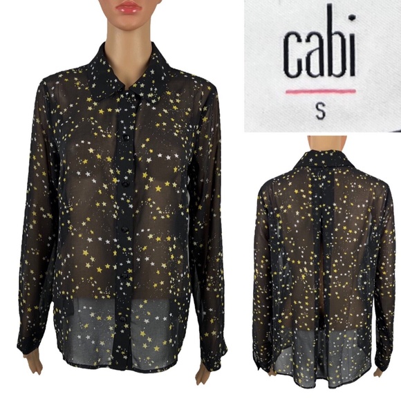 CAbi Galaxy Stars Blouse - Picture 2 of 3